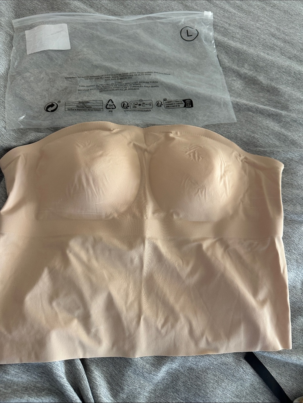 Strapless Seamless Longline Bustier - Nude